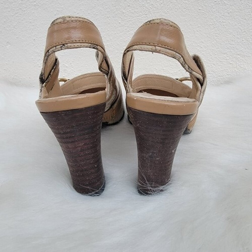 Cussi snake print block heels size36.Heel height 3.5" - Picture 3 of 5